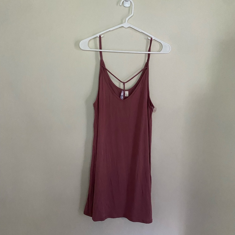 Mauve shift dress